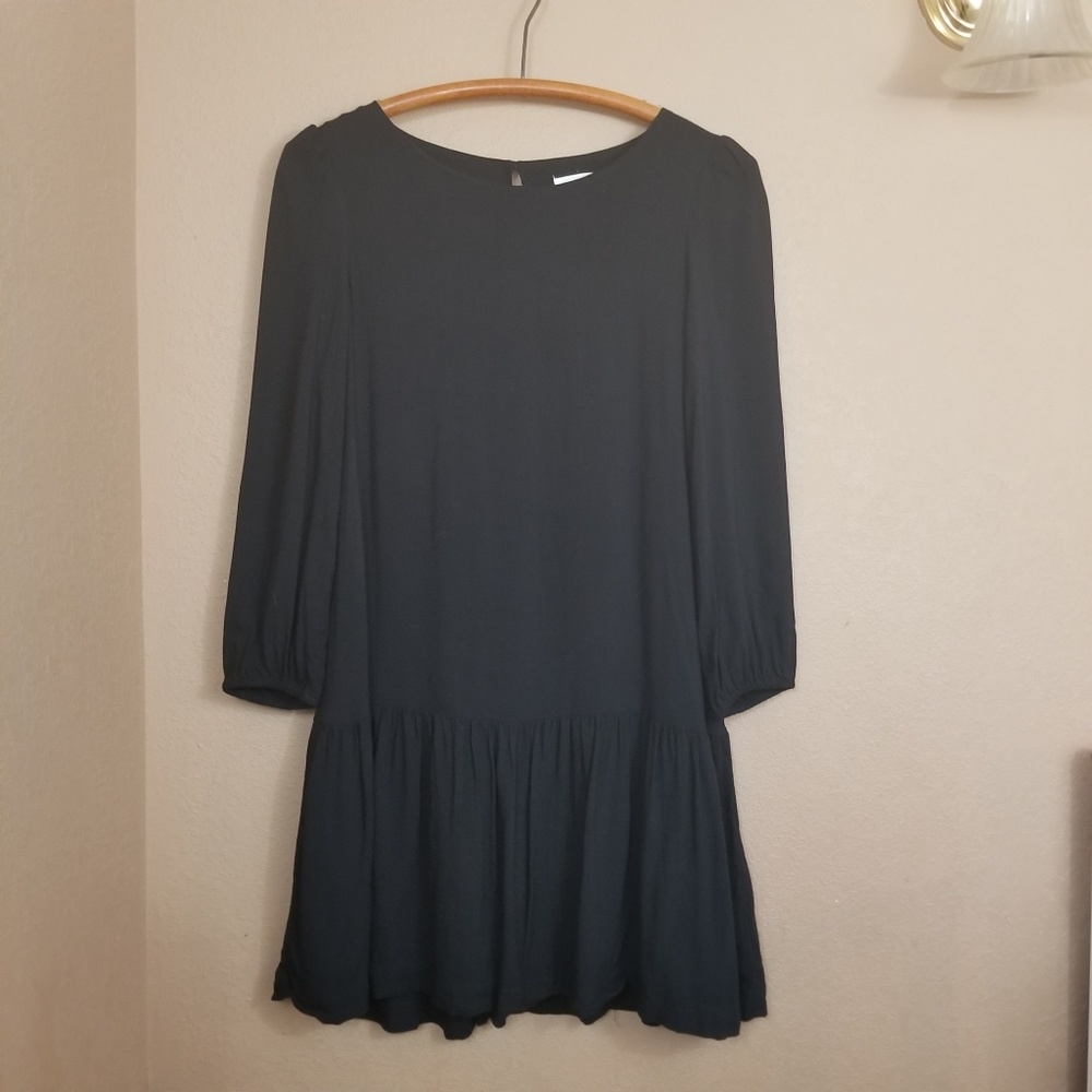 Anthropologie || black meadow rue dress